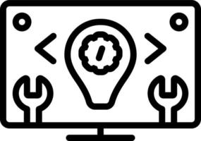 line icon for develops vector