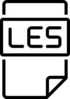 line icon for les vector