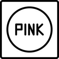 icono de línea para rosa vector