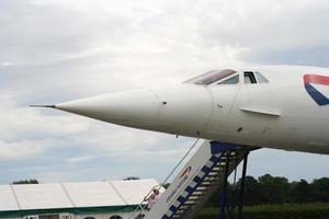 Manchester, midlands, United Kingdom, July 29th, 2006 British Airways Concorde supersonic passenger jet photo