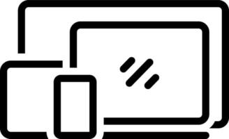 line icon for devices vector