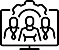 line icon for contributors vector