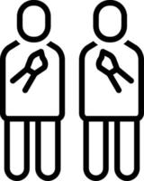 line icon for ourselves vector