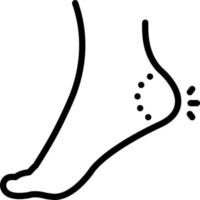 line icon for heel vector