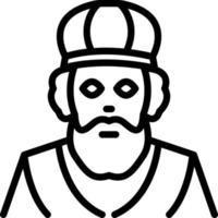 line icon for nicholas vector