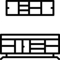 line icon for cabinet vector