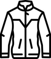 line icon for jacket vector