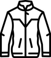 icono de línea para chaqueta vector