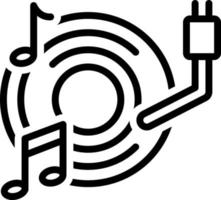 line icon for vinyl vector