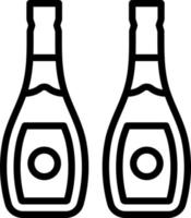 icono de línea para vinos vector