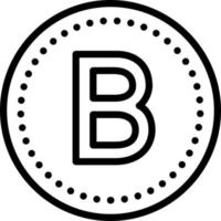 line icon for bold vector