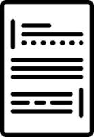 line icon for transcript shots vector