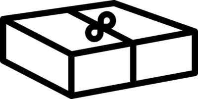 line icon for boxed vector