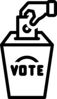 line icon for elections vector