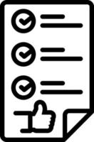line icon for qualifying vector