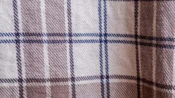 brown cloth texture with gingham as a background photo