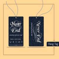 Hang Tag for jeans clothing store svg vector