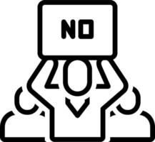 line icon for resist vector