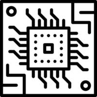 icono de línea para hardware vector