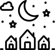 line icon for nights vector