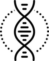 line icon for genetic vector
