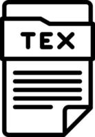 icono de línea para tex vector