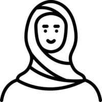 line icon for arab vector