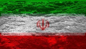 Iranian flag texture as background photo