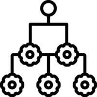 line icon forworkflow vector