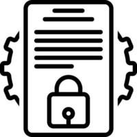 line icon for disclosure vector