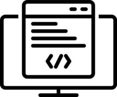line icon for commands vector