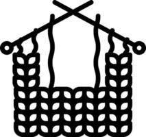 line icon for knitting vector