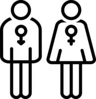 line icon for gender vector