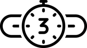 line icon for counted vector
