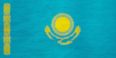 kazakhstan flag texture as the background photo