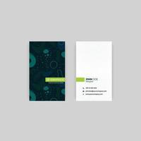 Portrait Business Card with Minimal Design vector