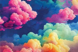 Multicolored Watercolor Background vector