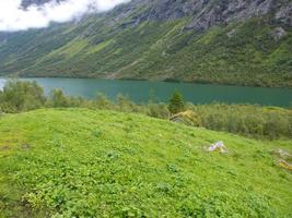 hermosos fiordos de noruega foto