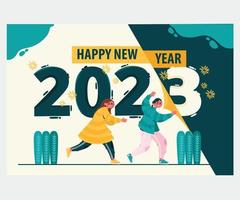 Changing New Year Background Illustration vector