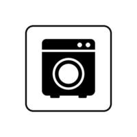 diseño de vector de icono de lavadora