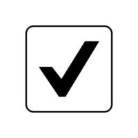 diseño de vector de icono de lista de verificación correcta