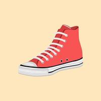 diseño de vectores de zapatos usando cordones