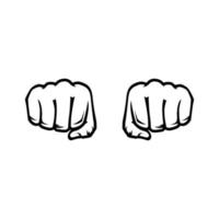 Hand clenched vector design