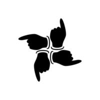 Pointing hand icon design vector