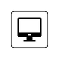 Monitor icon vector design