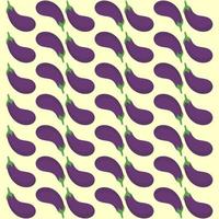 Background vector design with pattern of eggplant