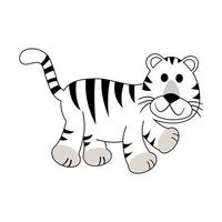 diseño de vector de tigre