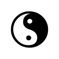 diseño vectorial de yin y yang vector