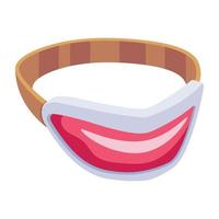 Ninja headband flat icon is scalable and handy vector