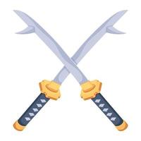 Crossed Swords Vector Icon Illustration. Beautiful Two Swords. Sword Icon  28582500 Vector Art at Vecteezy